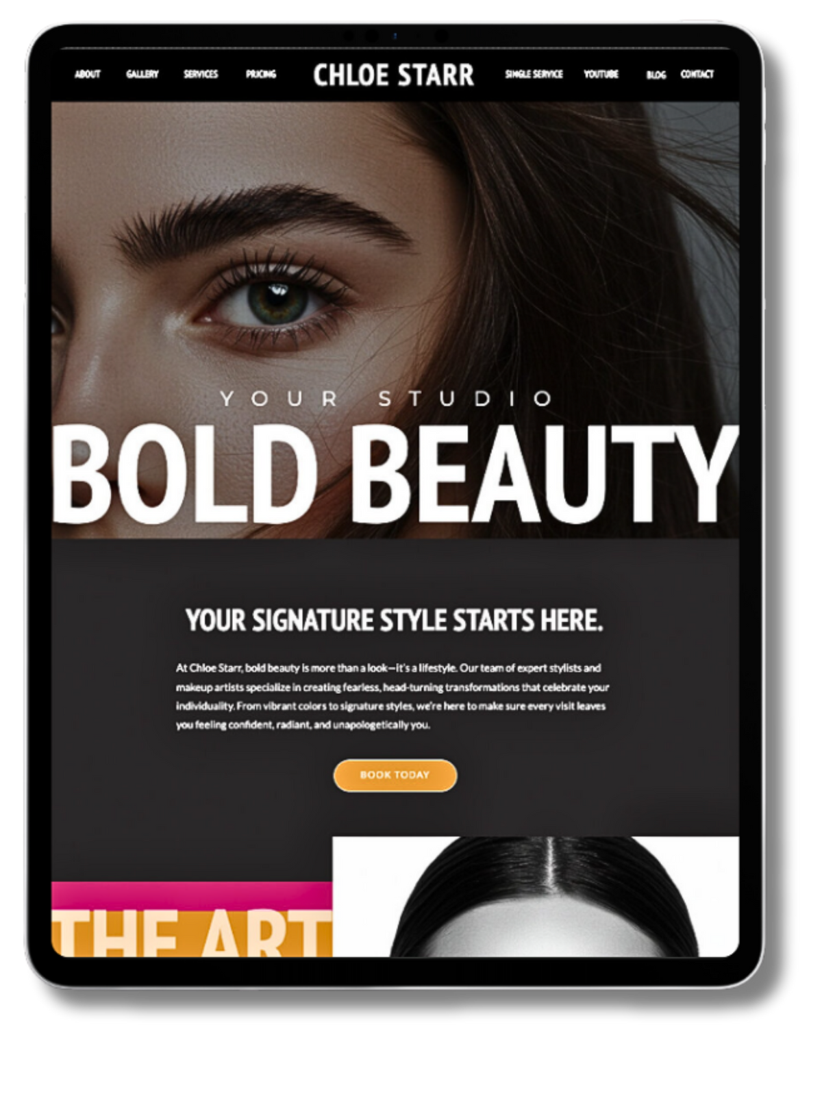 Chloe Starr Showit Website Template