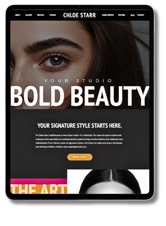 Chloe Starr Showit Website Template