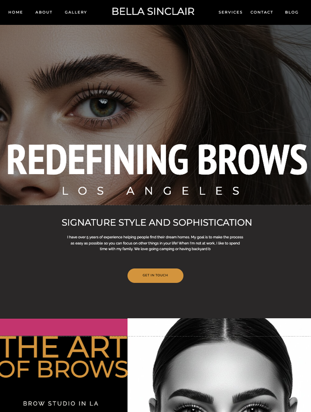 Chloe Starr Showit Website Template